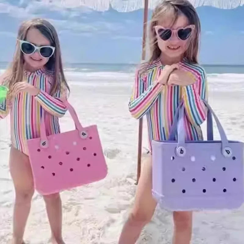 Mini EVA Waterproof Tote – Kids’ Beach, Picnic & Everyday Jelly Bag