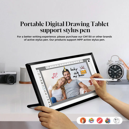 15.6” Smart Display Canvas – Touchscreen Family Calendar, Home Hub & Music Frame with Google Assistant