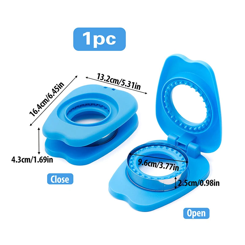 Easy Sandwich Sealer -Round Sandwich Cutter Sealer For Kids Lunch Boxes 2-in-1 Sandwich Maker Ideas For School Lunches Bento