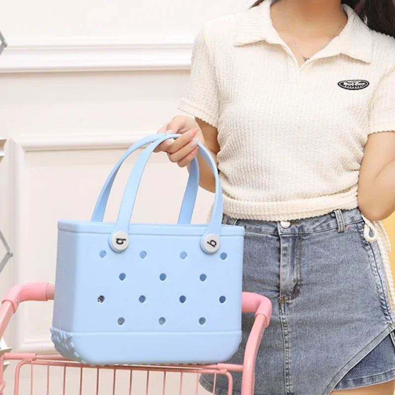 Mini EVA Waterproof Tote – Kids’ Beach, Picnic & Everyday Jelly Bag
