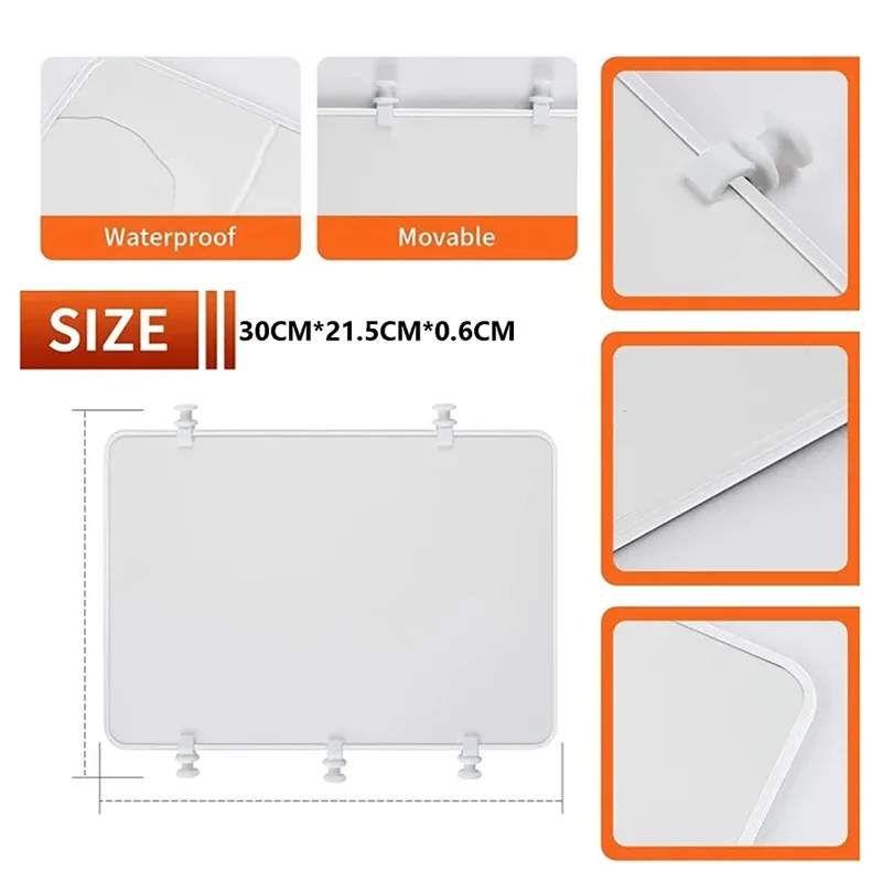 Bogg Bag Divider Trays for Large X – EVA Plastic Organizer Inserts, Adjustable Storage Dividers (2 Pack, White)