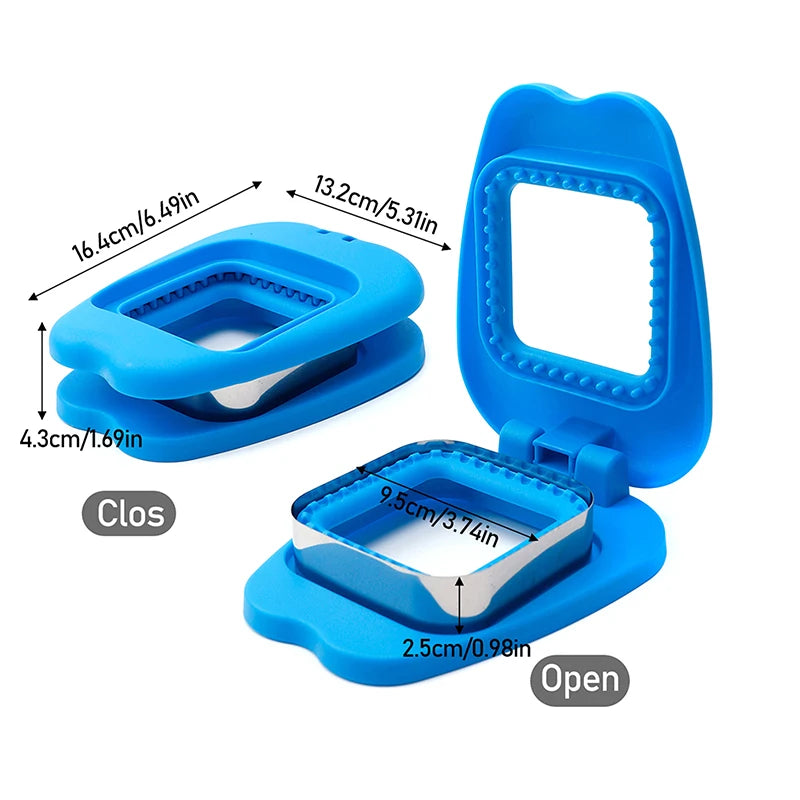 Easy Sandwich Sealer -Round Sandwich Cutter Sealer For Kids Lunch Boxes 2-in-1 Sandwich Maker Ideas For School Lunches Bento