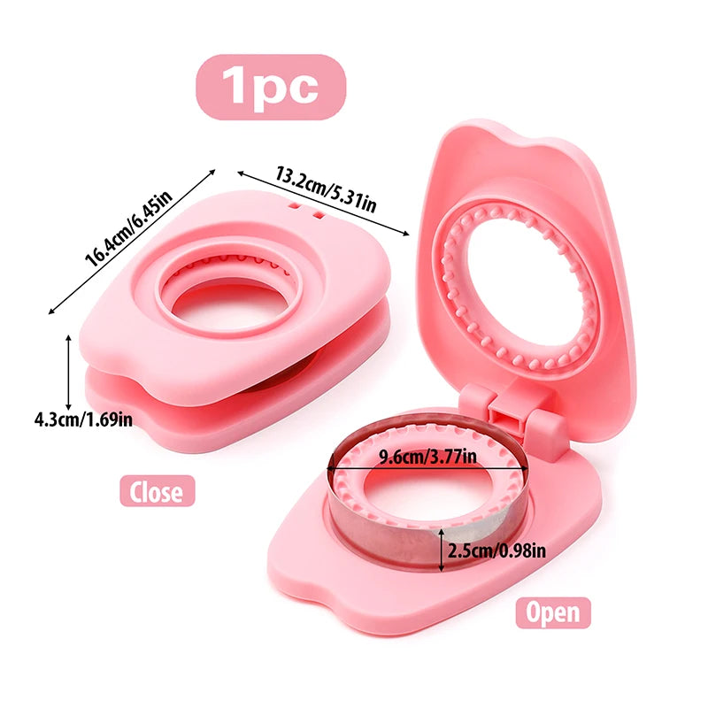 Easy Sandwich Sealer -Round Sandwich Cutter Sealer For Kids Lunch Boxes 2-in-1 Sandwich Maker Ideas For School Lunches Bento