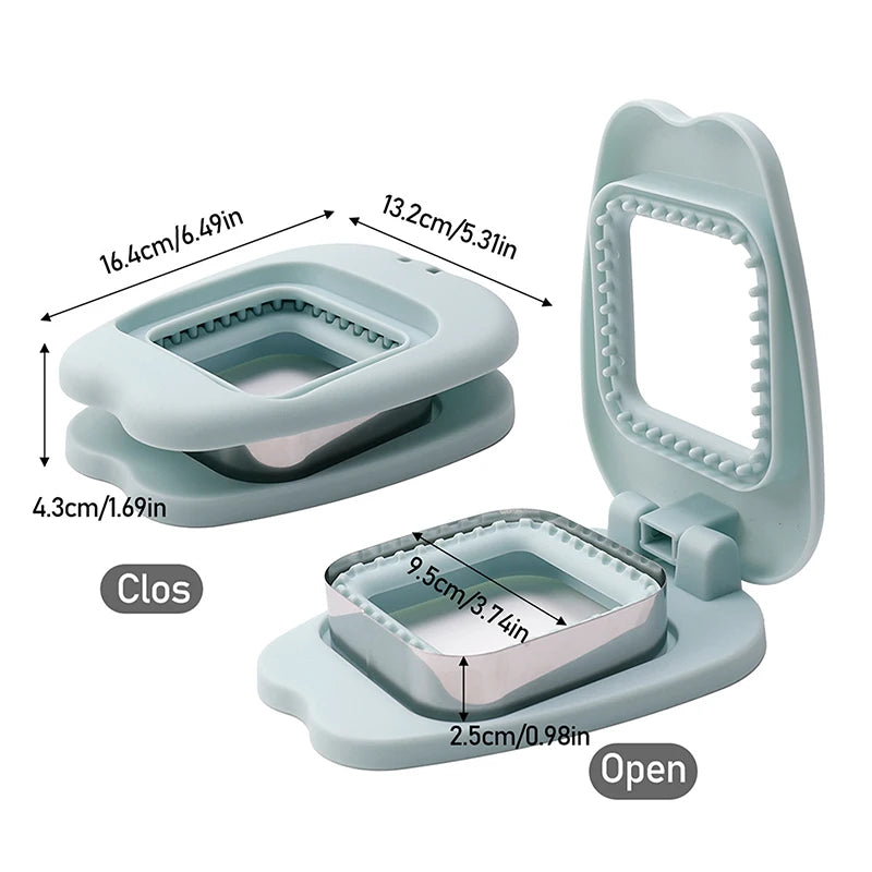 Easy Sandwich Sealer -Round Sandwich Cutter Sealer For Kids Lunch Boxes 2-in-1 Sandwich Maker Ideas For School Lunches Bento