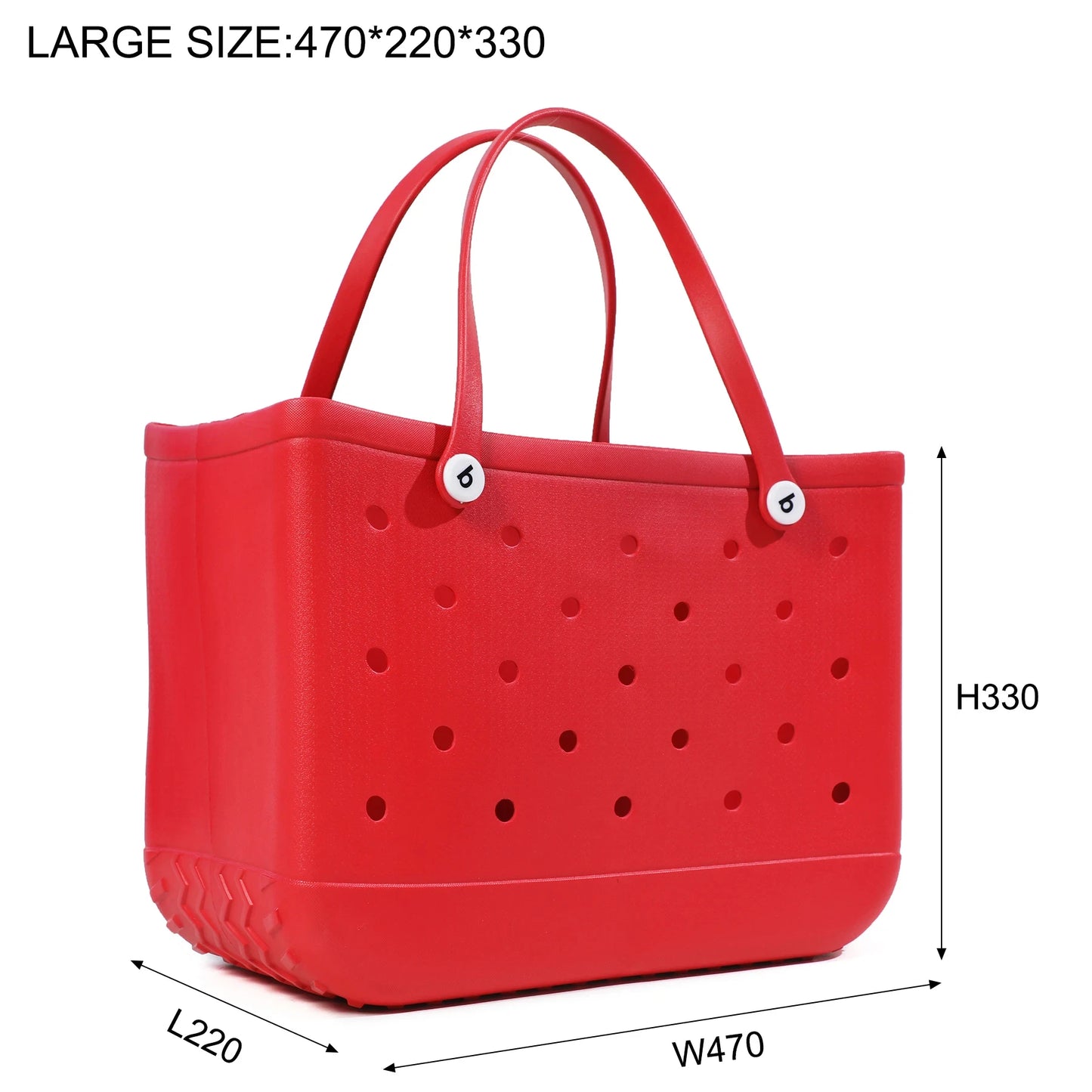Luxury EVA Beach Tote Bag for Women – Waterproof Rubber Handbag, Large Capacity Picnic & Travel Storage Basket (M/L/XL Sizes)