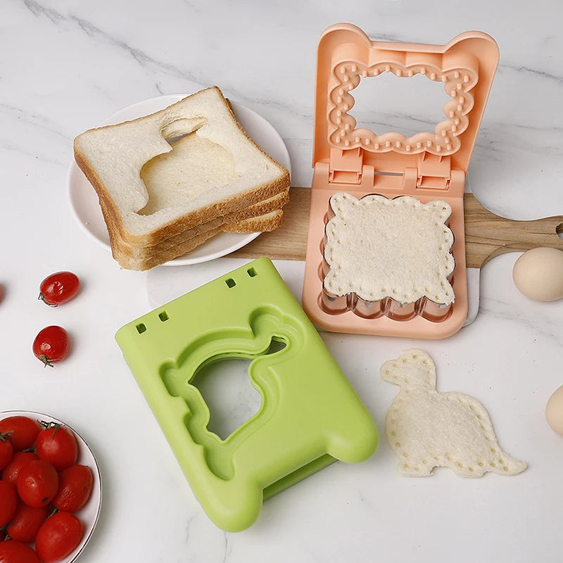 Easy Sandwich Sealer -Round Sandwich Cutter Sealer For Kids Lunch Boxes 2-in-1 Sandwich Maker Ideas For School Lunches Bento