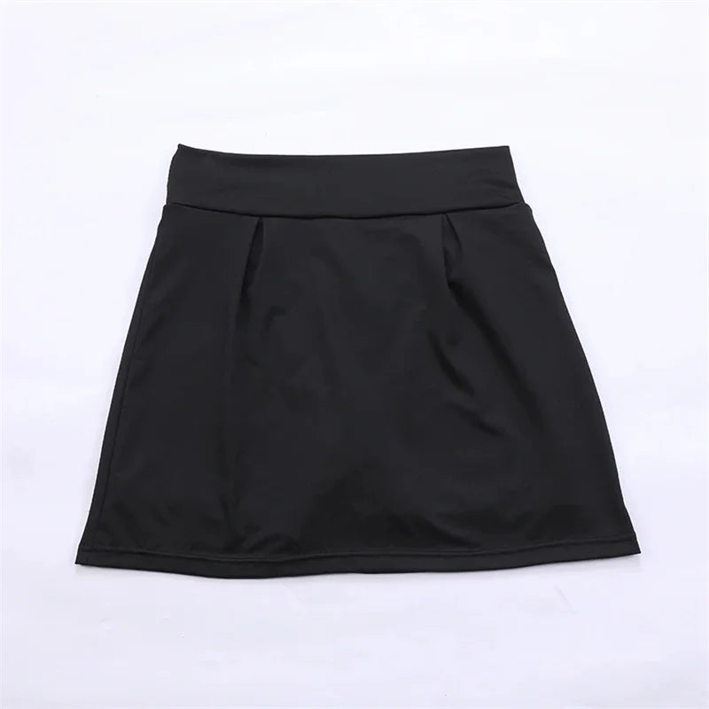 SSummer Women’s Sports Skirt – High Waist Quick-Dry Tennis Skirt with Built-In Shorts for Fitness