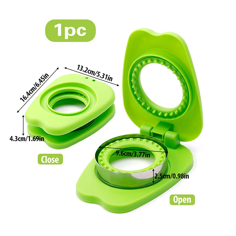 Easy Sandwich Sealer -Round Sandwich Cutter Sealer For Kids Lunch Boxes 2-in-1 Sandwich Maker Ideas For School Lunches Bento