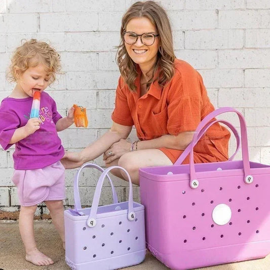 Mini EVA Waterproof Tote – Kids’ Beach, Picnic & Everyday Jelly Bag