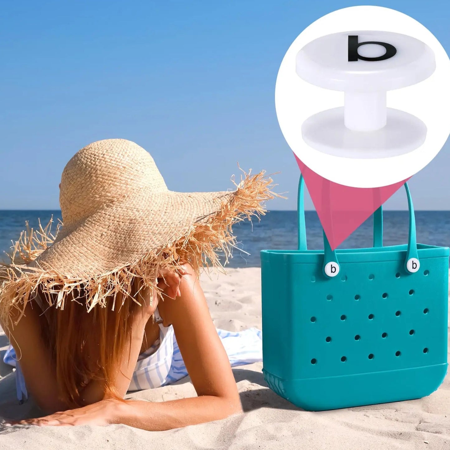 Luxury EVA Beach Tote Bag for Women – Waterproof Rubber Handbag, Large Capacity Picnic & Travel Storage Basket (M/L/XL Sizes)